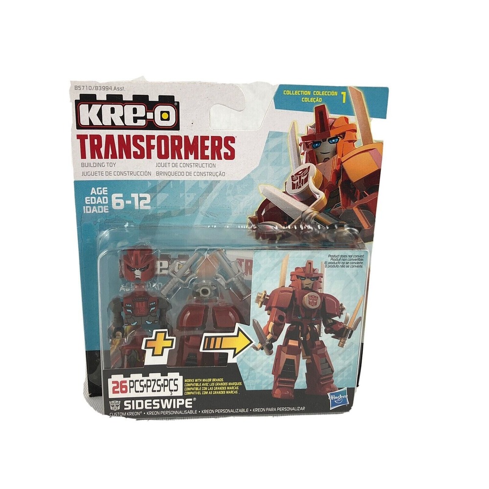 💥 Kre-o Transformes Kreon 26 piece Sideswipe Armor up series‎ building Kit Toy